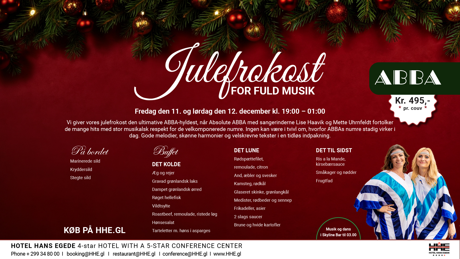 Julefrokost m. ABBA show